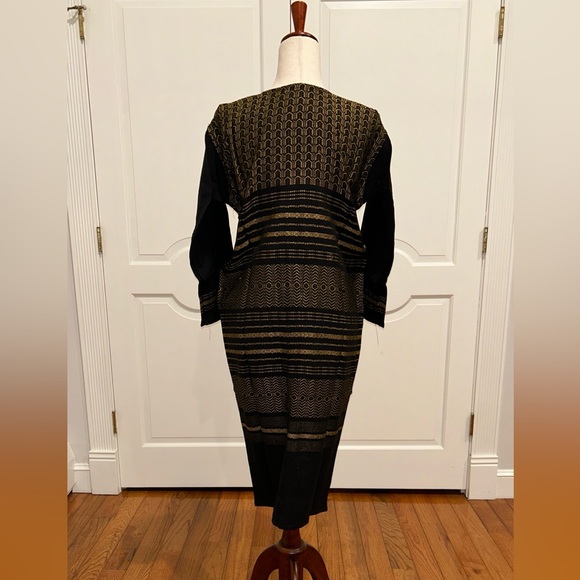 Hand loom vintage long blazer made in Oaxaca mex. - Picture 7 of 7